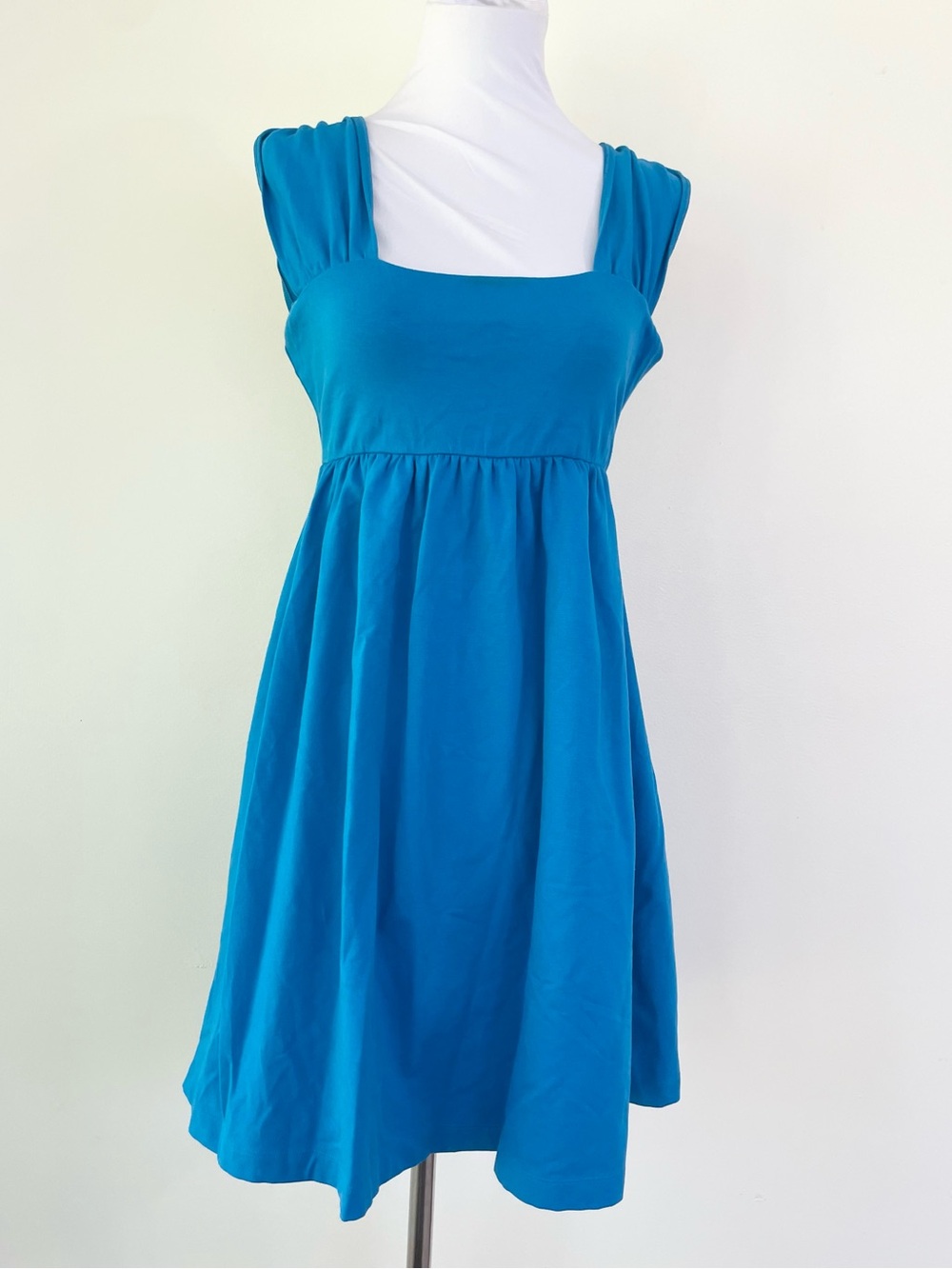Y2K Victorias Secret Bra Tops Square Neck Babydoll Dress Bright Blue M Medium